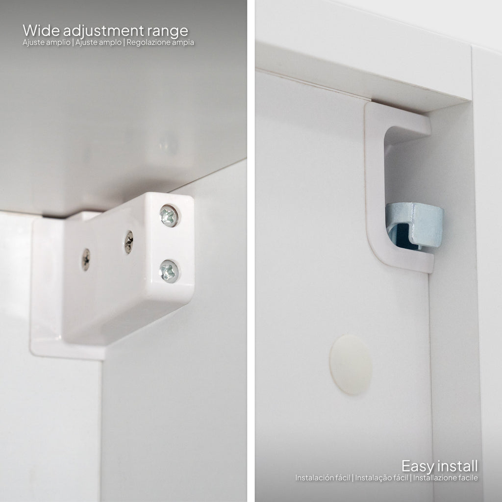 Atena - Colonna laterale bagno con soft-close | 2 Colori