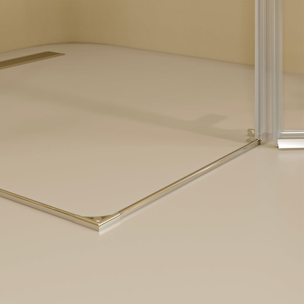 ALICE - Cabina doccia ad angolo con porte articolate in vetro temperato