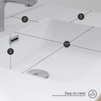 Hebe - Mueble de lavabo suspendido 90 cm blanco mate/roble con soft-close
