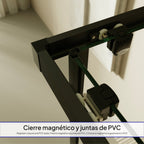 DIANA - Cabine de duche de entrada de canto com portas de correr em vidro meio fosco