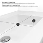 Nereia - Mueble de lavabo suspendido 120 cm con cajón soft-close