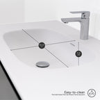 Dafne - Mobile lavabo sospeso 120 cm in nero opaco con soft-close