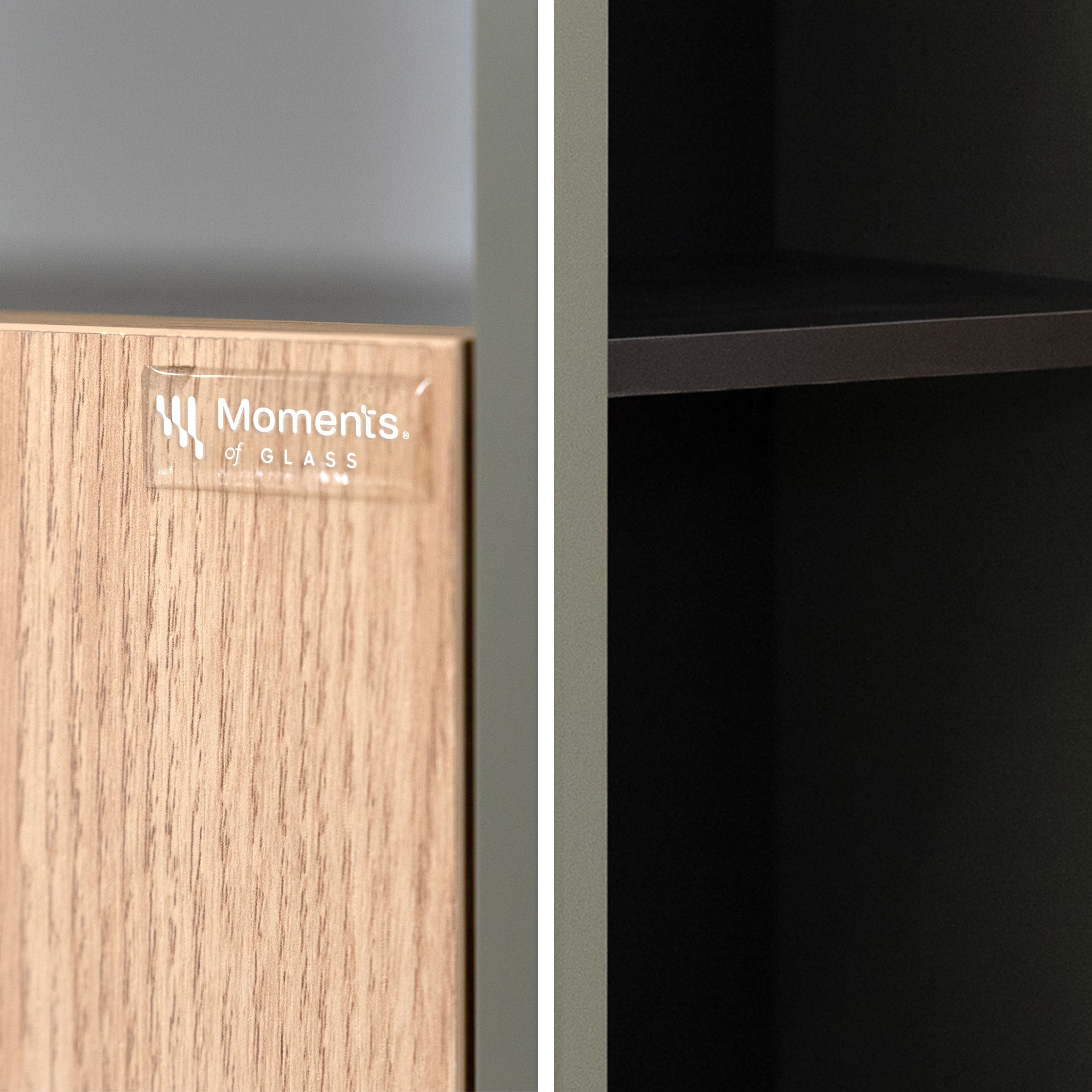 Nereia - Mobile laterale bagno sospeso con contenitore