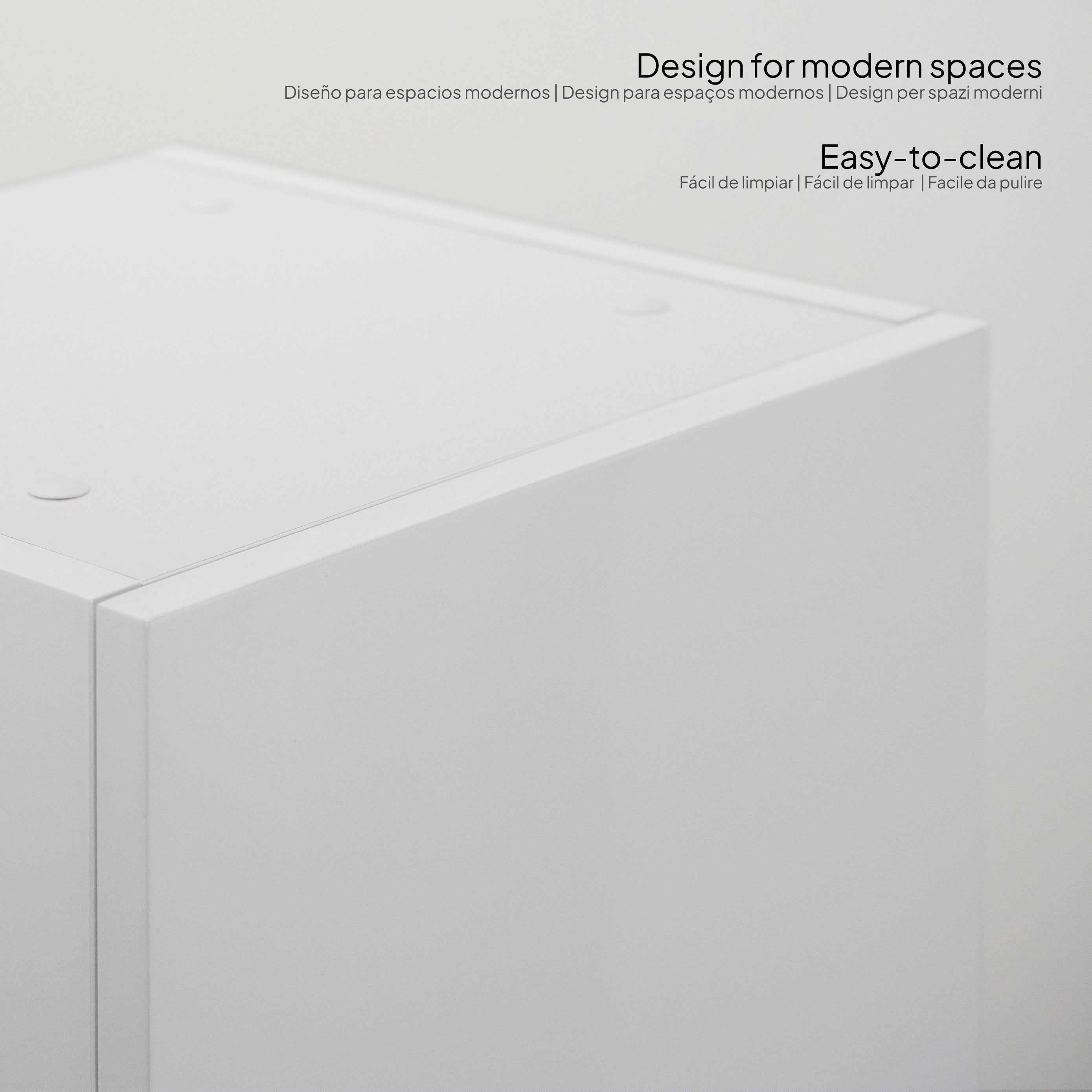 Atena - Colonna laterale bagno con soft-close | 2 Colori