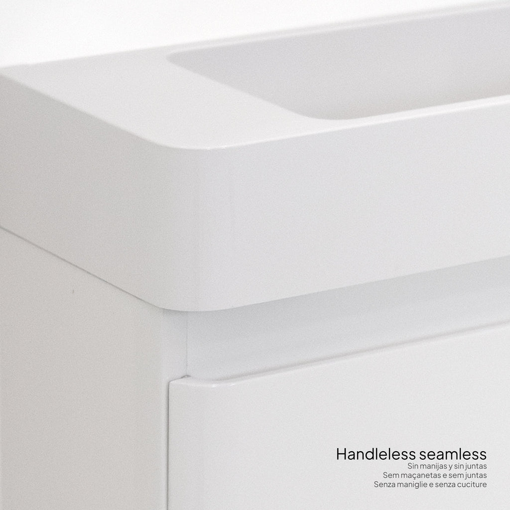 Galene - Mobile lavabo sospeso con cassetti soft-close