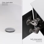 Dafne - Set bagno sospeso - Disponibile in 120 cm