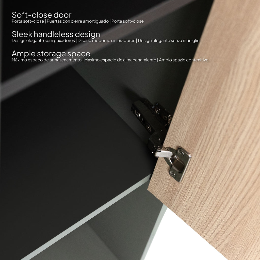 Nereia - Conjunto de casa de banho suspenso - Disponível em 120 cm