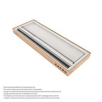 EMMA - Cabine de duche com vidro transparente 6mm - Portas articuladas e perfis em Inox