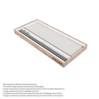 LARA - Frontal de duche em vidro temperado fosco de 6 mm e portas batentes