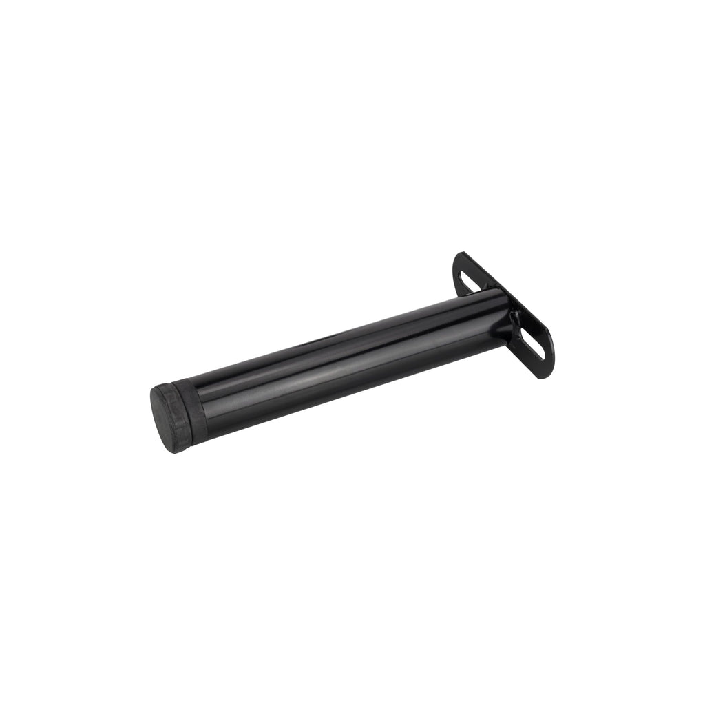 Pata Metálica de Apoyo en T (Negro), 23 cm, Regulable, para Muebles, Somieres y Camas