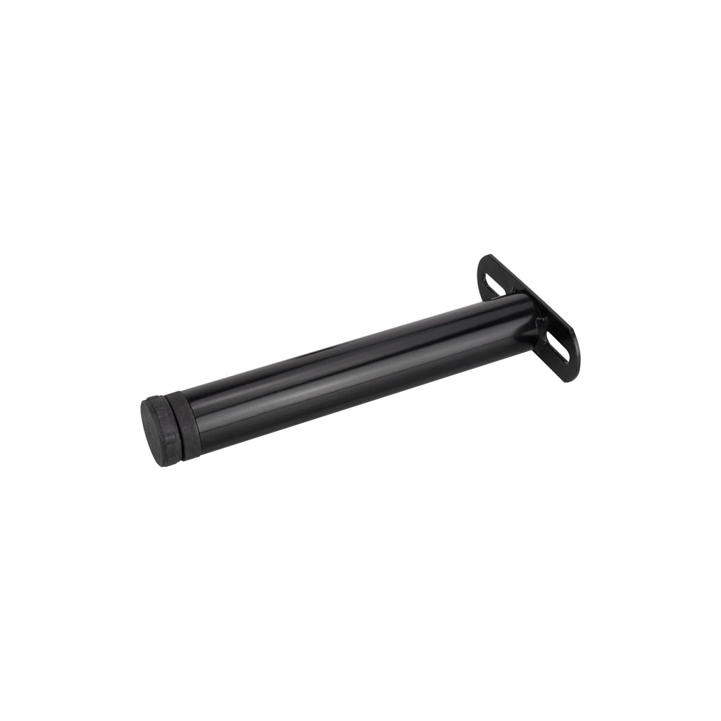 Pata Metálica de Apoyo en T (Negro), 25 cm, Regulable, para Muebles, Somieres y Camas