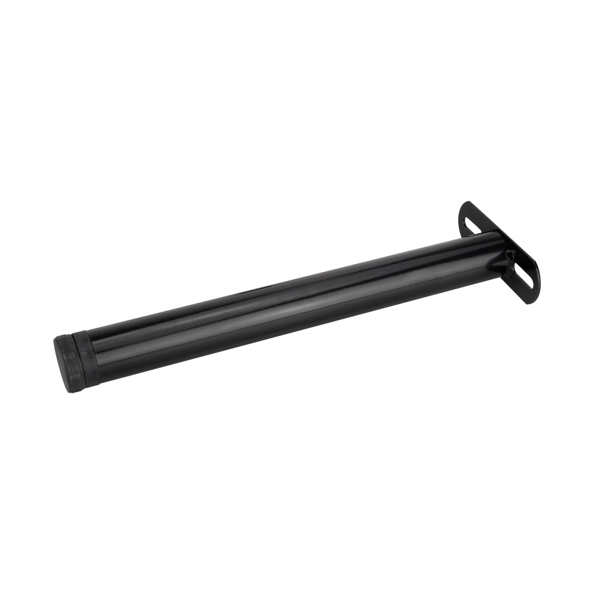 Pata Metálica de Apoyo en T (Negro), 35 cm, Regulable, para Muebles, Somieres y Camas