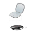 MAKEUP - Specchio tascabile da trucco con striscia di luce LED