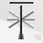 BULB LITTLE - Specchio da trucco con 12 lampadine LED