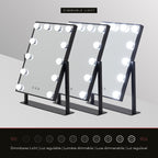 BULB LITTLE - Specchio da trucco con 12 lampadine LED