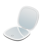 MAKEUP - Specchio tascabile da trucco con striscia di luce LED