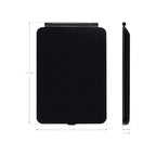 Specchio da trucco con luce LED, specchio portatile tipo tablet con illuminazione a 3 colori, luce regolabile, supporto regolabile, doppia alimentazione e controllo touch