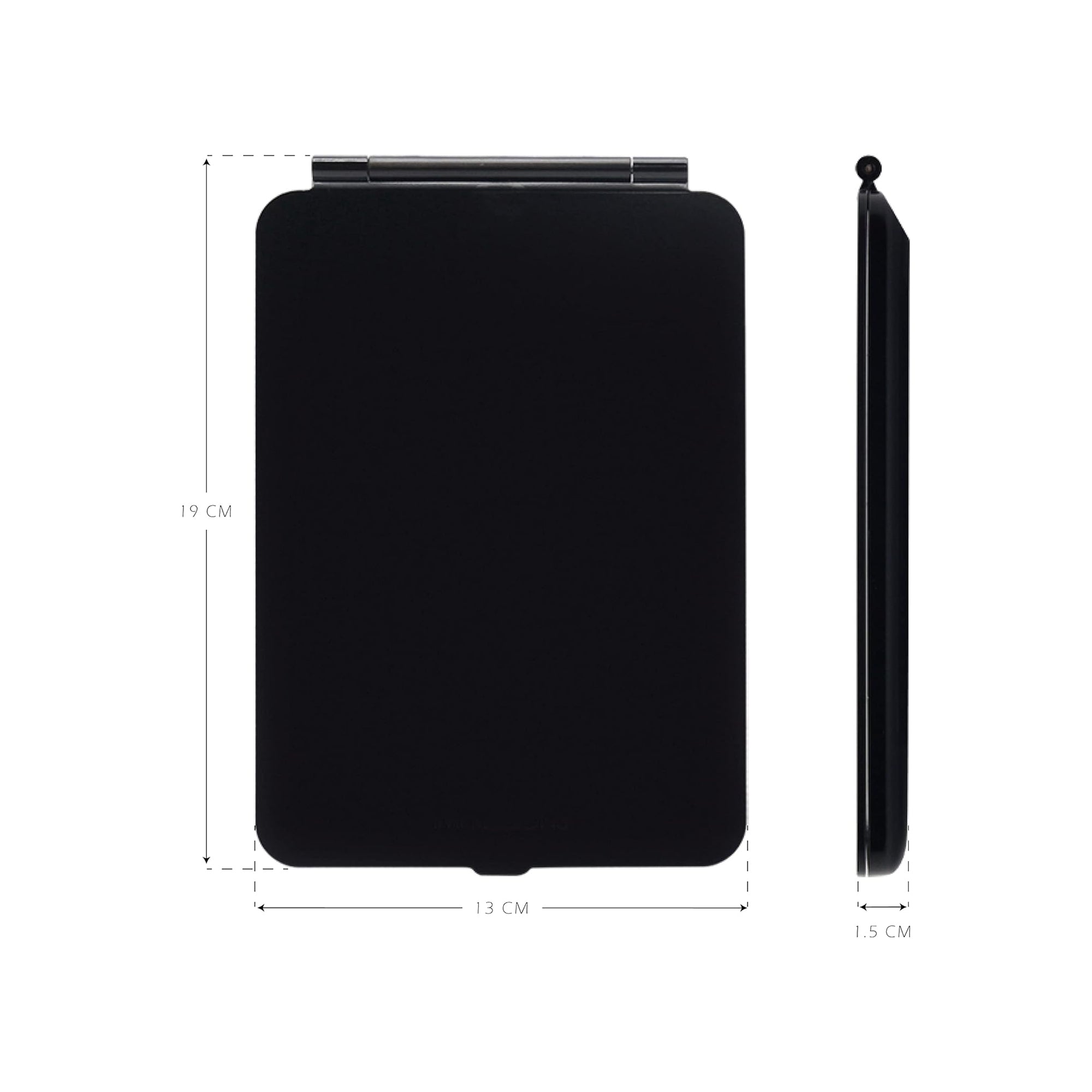 Specchio da trucco con luce LED, specchio portatile tipo tablet con illuminazione a 3 colori, luce regolabile, supporto regolabile, doppia alimentazione e controllo touch