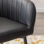 DAHLIA - Conjunto de 2 sillas de comedor en tejido PU o terciopelo