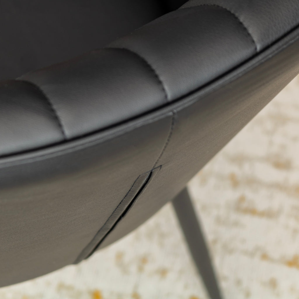 DAHLIA - Conjunto de 2 sillas de comedor en tejido PU o terciopelo