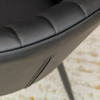 DAHLIA - Conjunto de 2 sillas de comedor en tejido PU o terciopelo