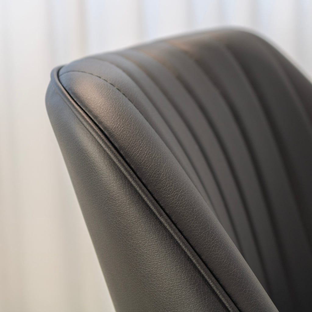 DAHLIA - Conjunto de 2 sillas de comedor en tejido PU o terciopelo