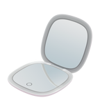 MAKEUP - Specchio tascabile da trucco con striscia di luce LED