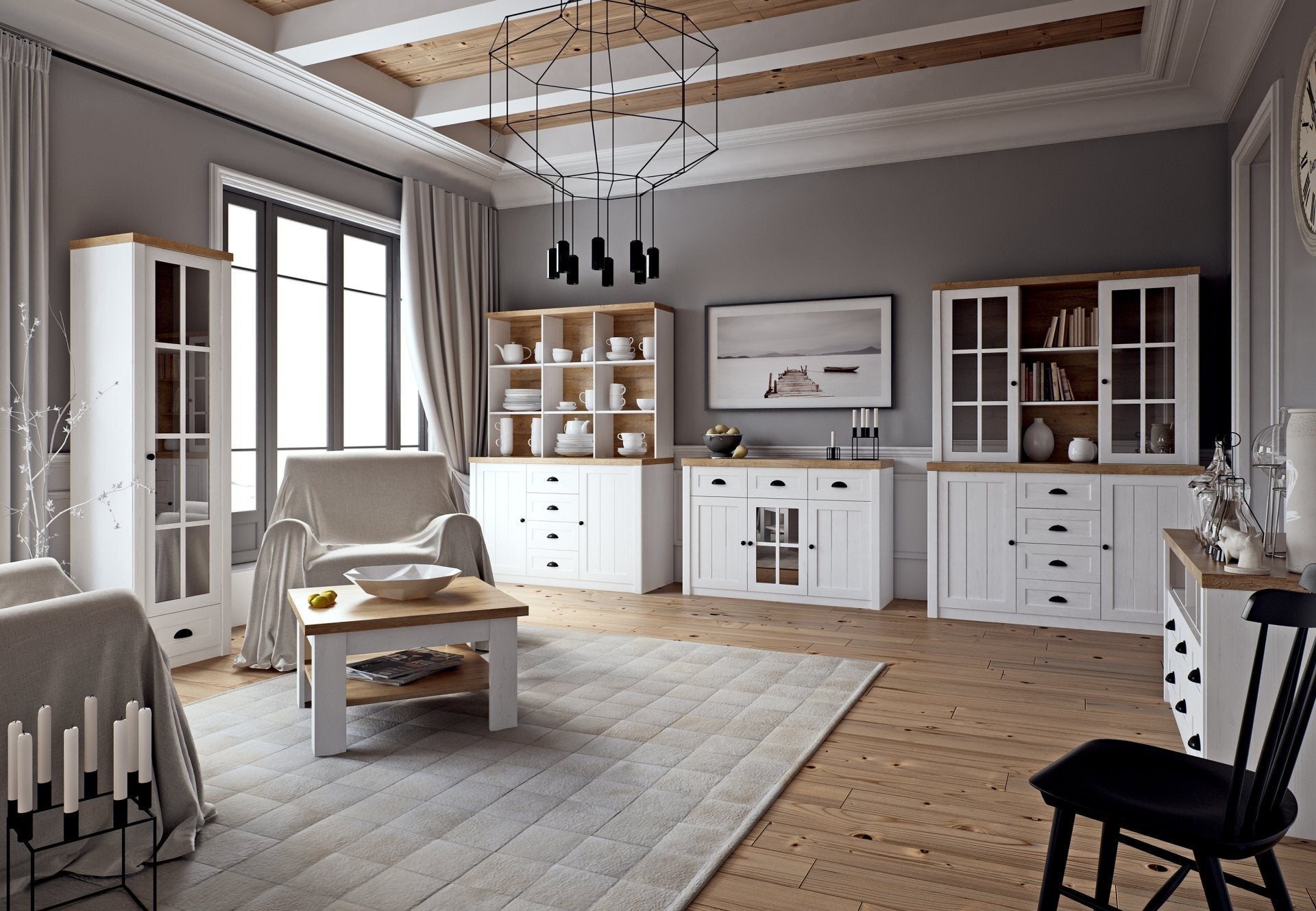 ROCHELLE – Sala de estar em Branco | Conjunto