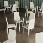 CORIN - Mesa de comedor con tablero de vidrio