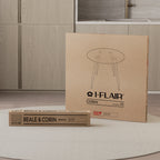 CORIN - Mesa de comedor con tablero de vidrio
