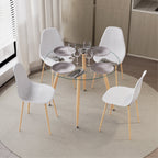 CORIN - Mesa de comedor con tablero de vidrio