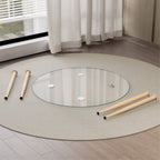 CORIN - Mesa de comedor con tablero de vidrio