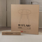 CORIN - Mesa de comedor con tablero de vidrio