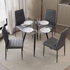 CORIN - Mesa de comedor con tablero de vidrio