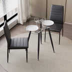 CORIN - Mesa de comedor con tablero de vidrio