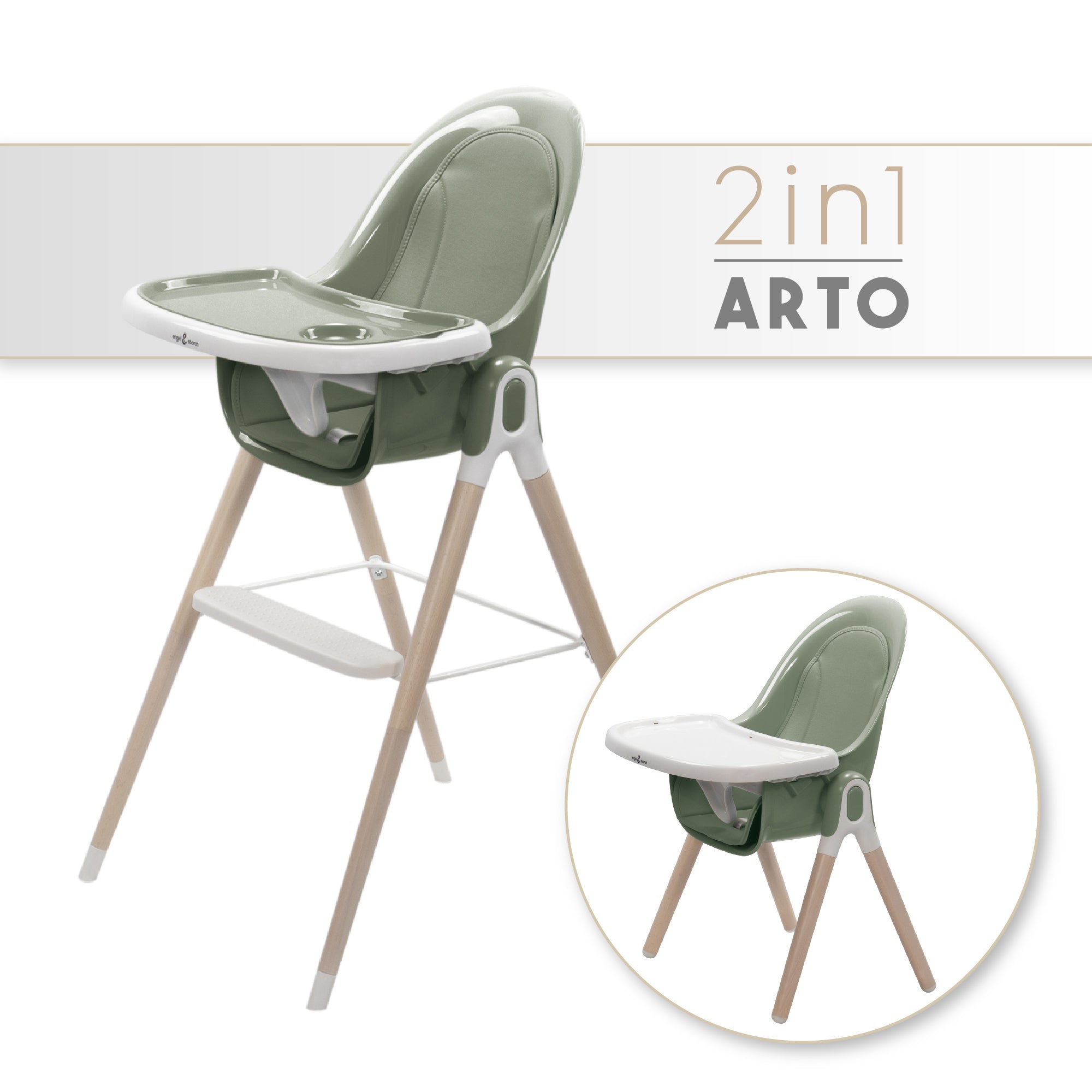 ARTO - Sedia per bebè 2 in 1