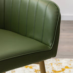 DAHLIA - Conjunto de 2 sillas de comedor en tejido PU o terciopelo