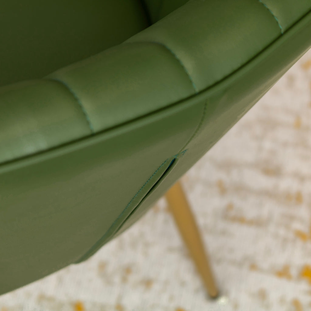DAHLIA - Conjunto de 2 sillas de comedor en tejido PU o terciopelo