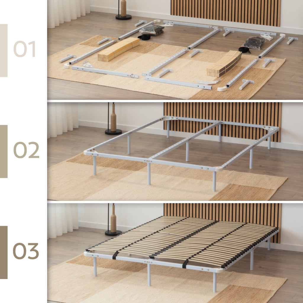 IF02 - Somier ortopédico multiláminas con estructura metálica reforzada - con o sin patas