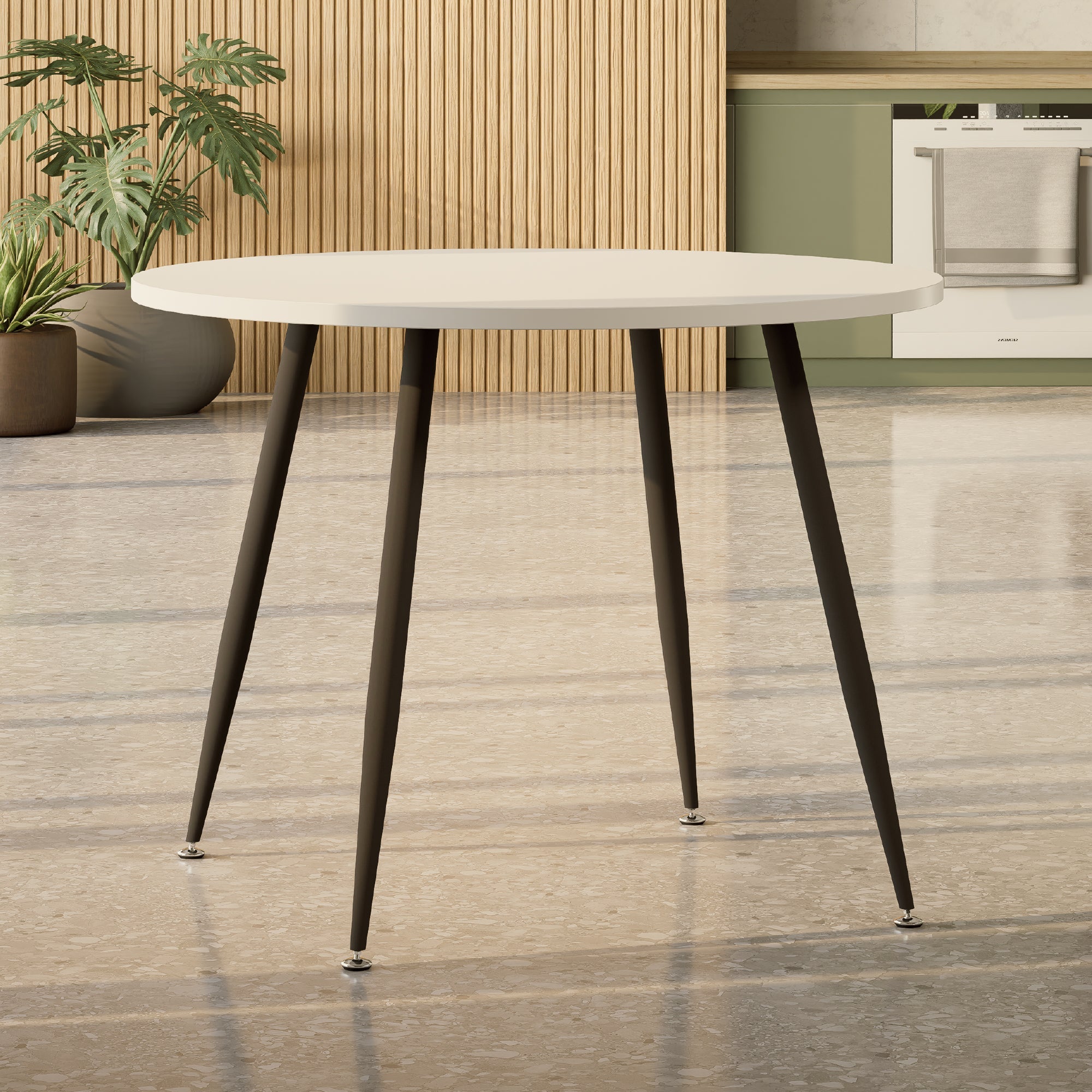 CORIN - Mesa de comedor con tablero de melamina