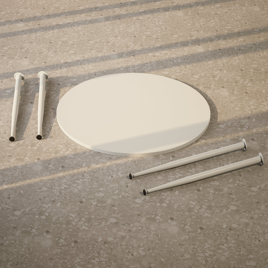CORIN - Mesa de comedor con tablero de melamina