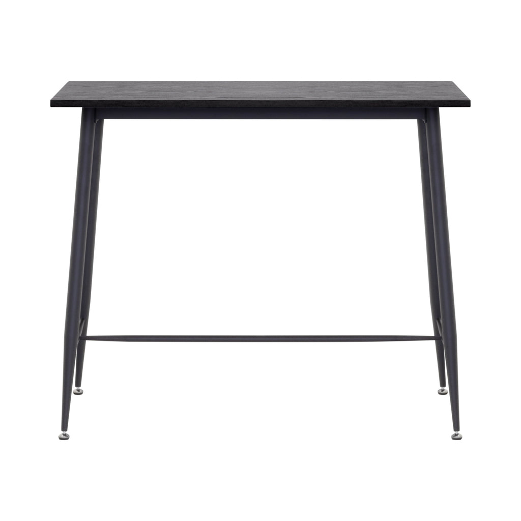 EDWARD - Mesa de bar 110x50x90 cm - estructura metálica robusta, pies antideslizantes, montaje fácil