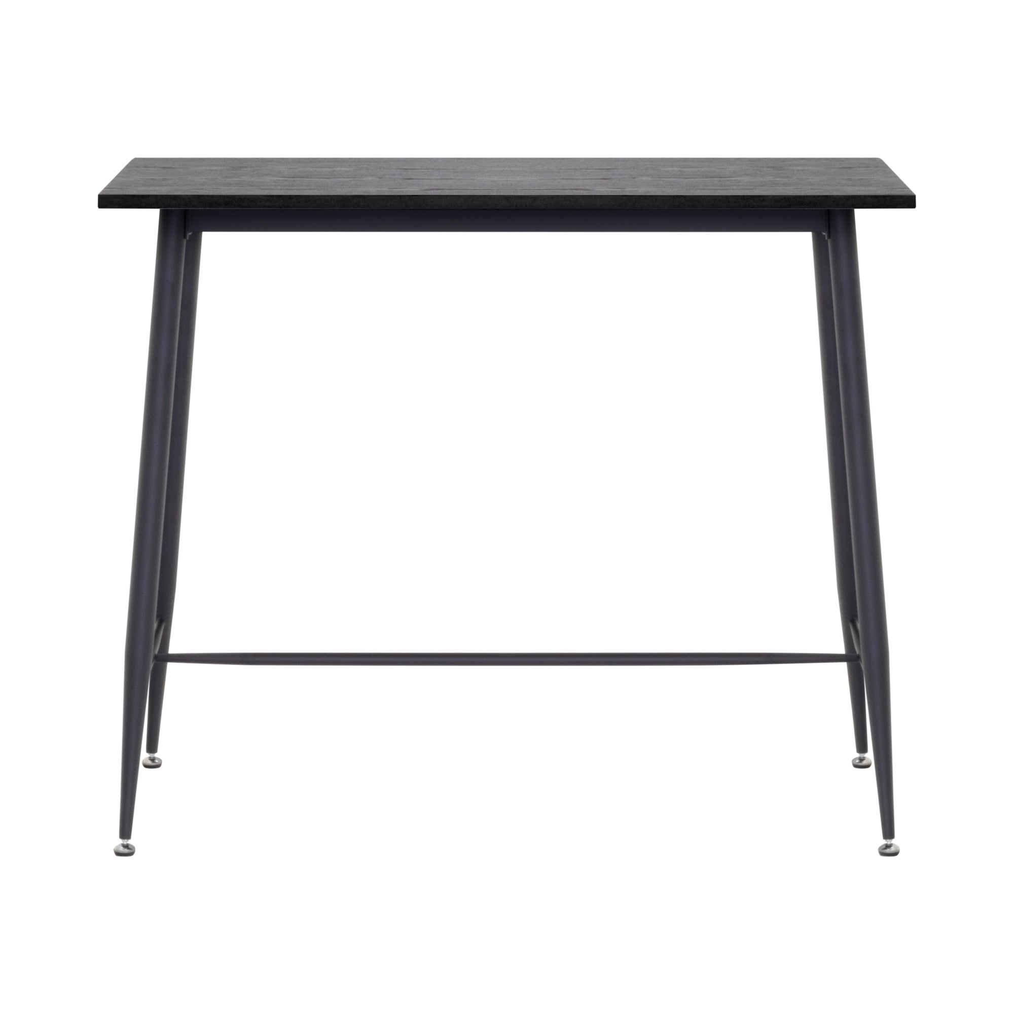 EDWARD - Mesa de bar 110x50x90 cm - estructura metálica robusta, pies antideslizantes, montaje fácil