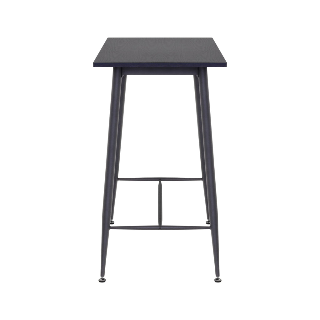 EDWARD - Mesa de bar 110x50x90 cm - estructura metálica robusta, pies antideslizantes, montaje fácil