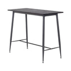 EDWARD - Mesa de bar 110x50x90 cm - estructura metálica robusta, pies antideslizantes, montaje fácil