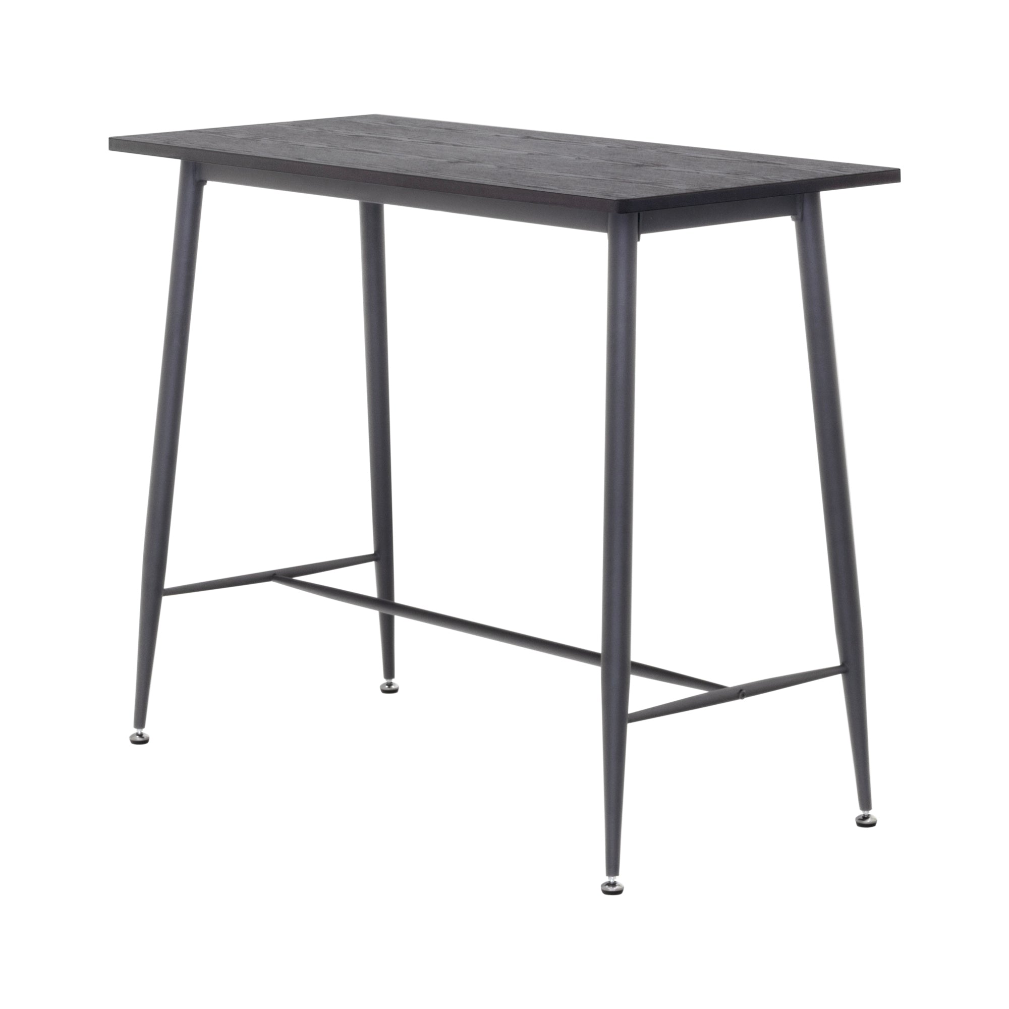 EDWARD - Mesa de bar 110x50x90 cm - estructura metálica robusta, pies antideslizantes, montaje fácil