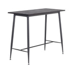 EDWARD - Mesa de bar 110x50x90 cm - estructura metálica robusta, pies antideslizantes, montaje fácil