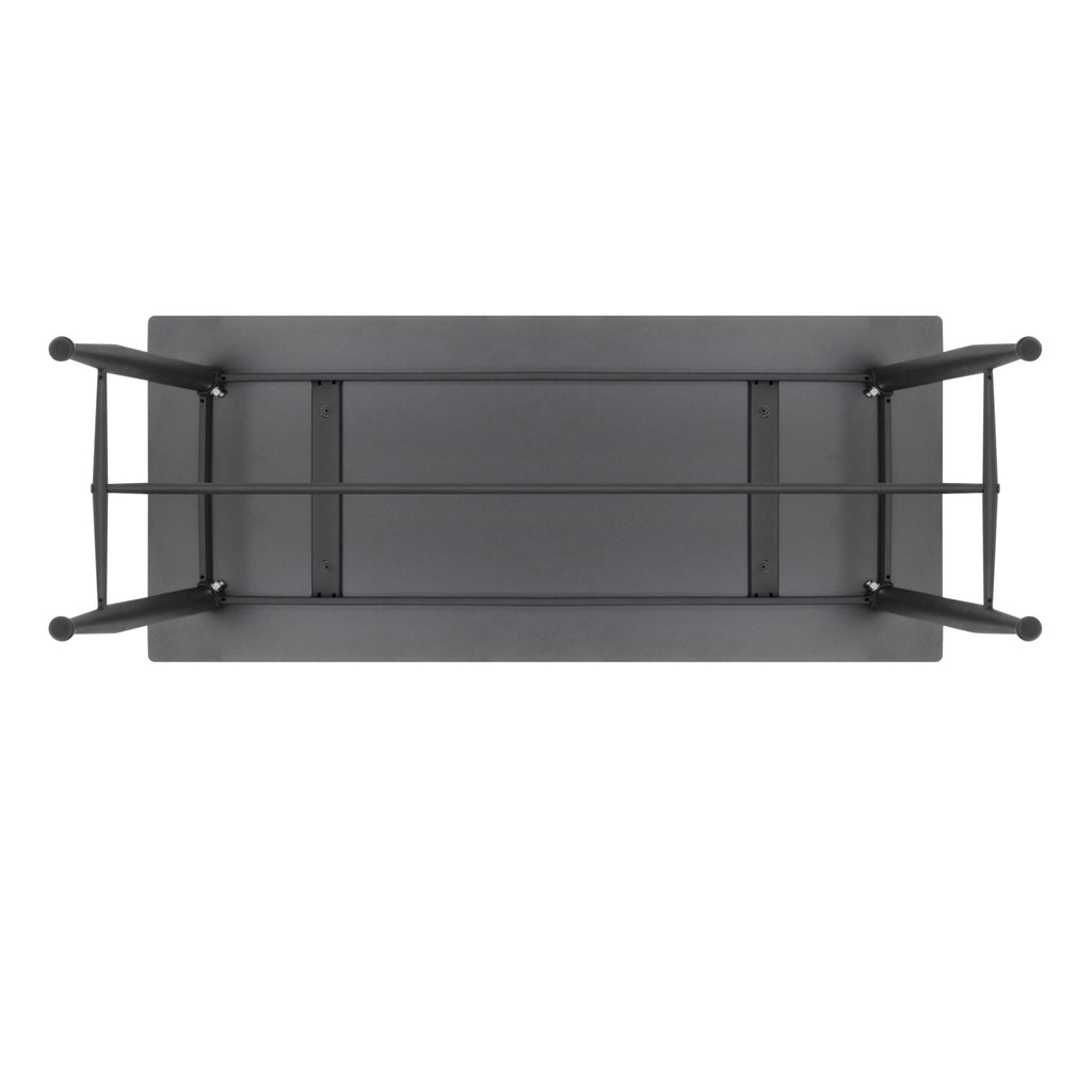 EDWARD - Mesa de bar 110x50x90 cm - estructura metálica robusta, pies antideslizantes, montaje fácil