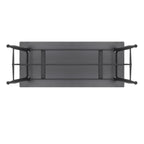 EDWARD - Mesa de bar 110x50x90 cm - estructura metálica robusta, pies antideslizantes, montaje fácil