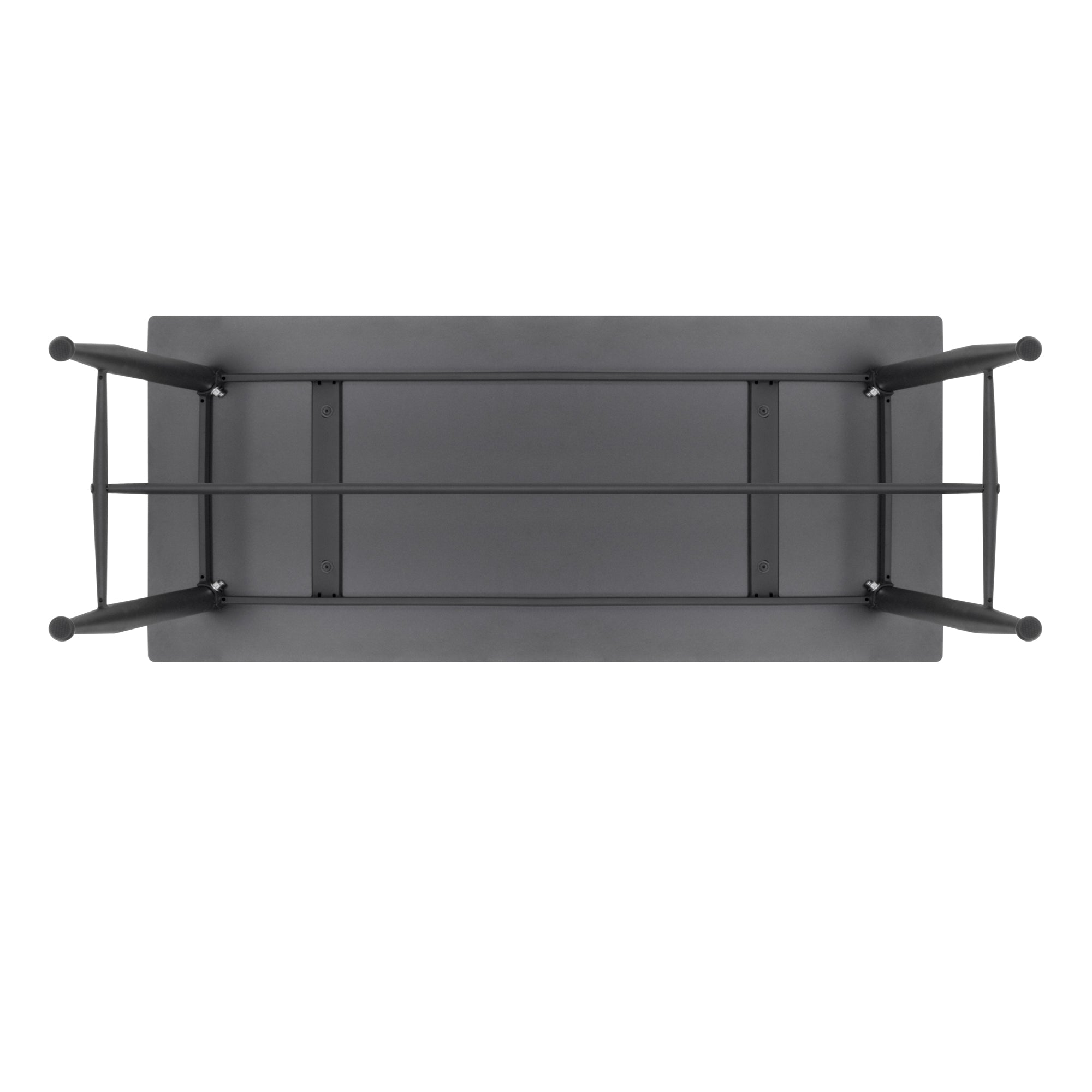 EDWARD - Mesa de bar 110x50x90 cm - estructura metálica robusta, pies antideslizantes, montaje fácil
